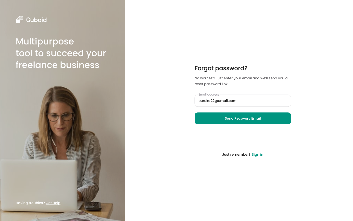Forgot Password - 1
