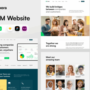 Yoora : CRM Website Landing Page UI Kit